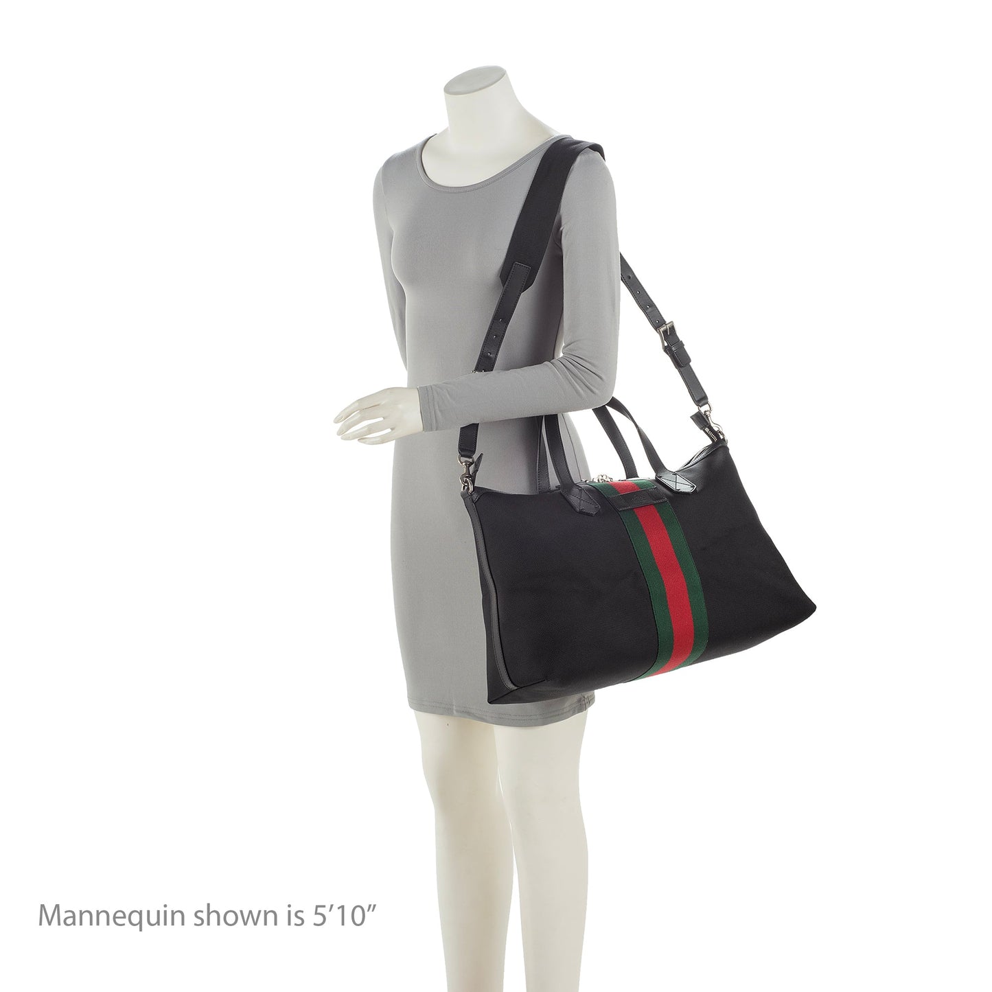 Gucci Techno Canvas Web Travel Duffle Bag (SHF-23259)