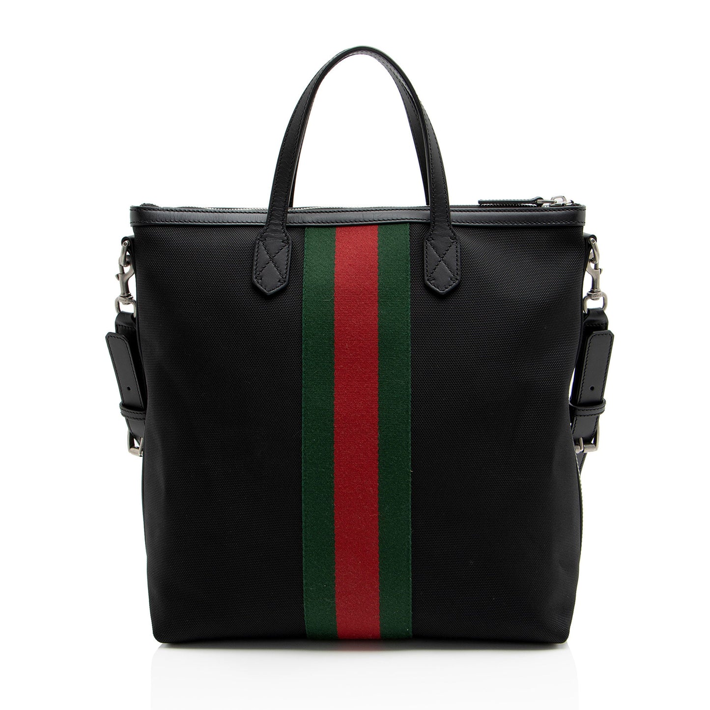 Gucci Techno Canvas Web Vertical Messenger (SHF-QCAJfR)