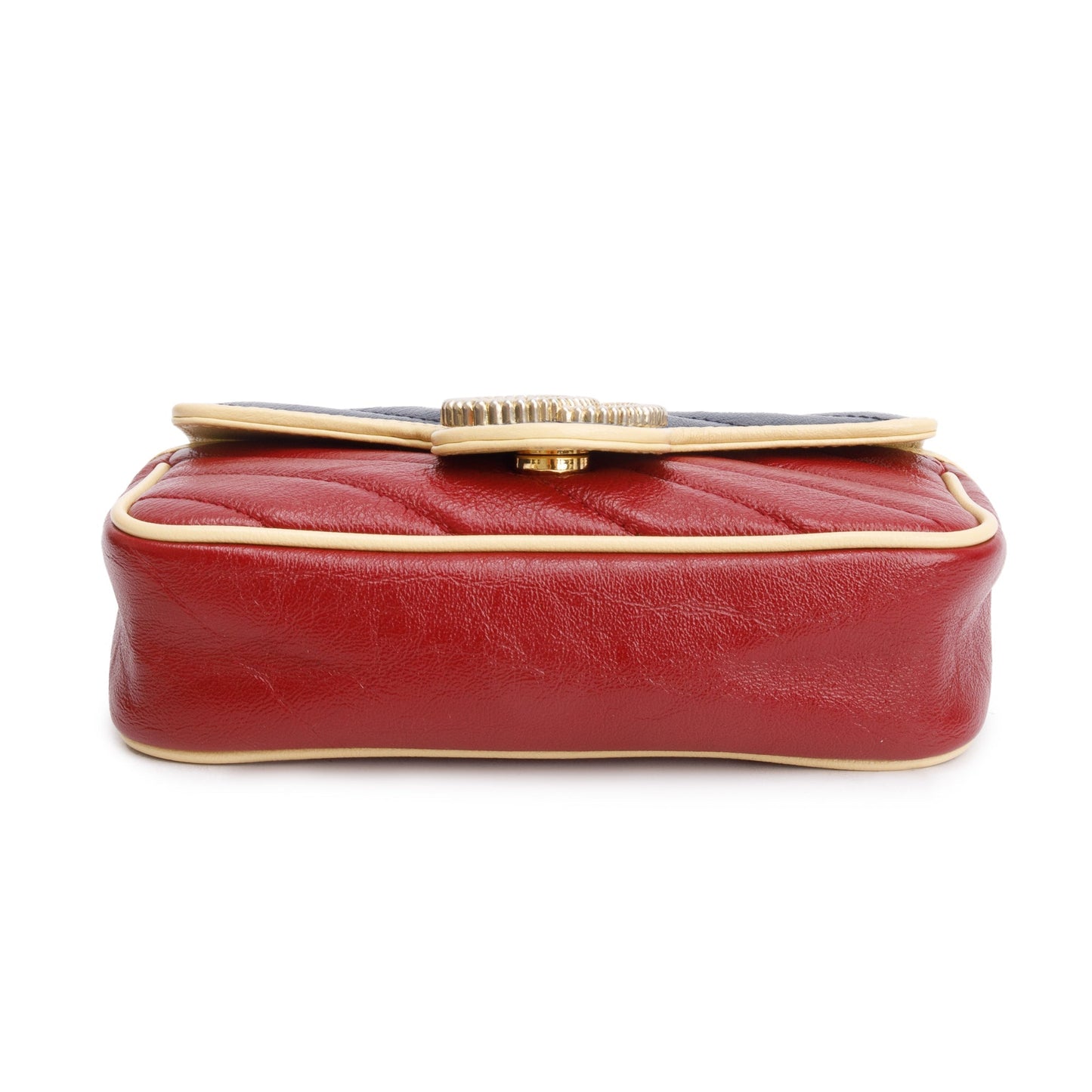 Gucci Tricolor GG Marmont Matelasse Leather Torchon Super Mini Bag