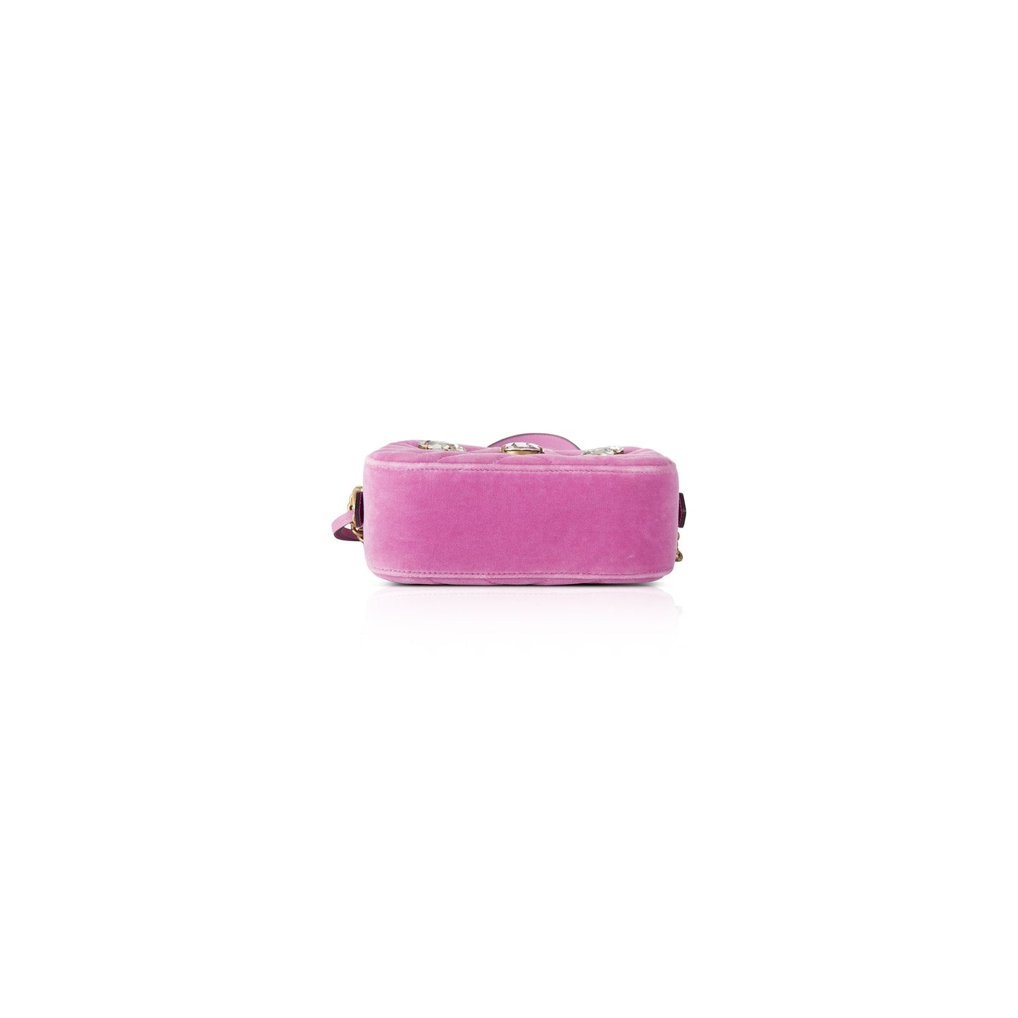 Gucci Velvet Crystal GG Marmont Matelasse Mini Bag