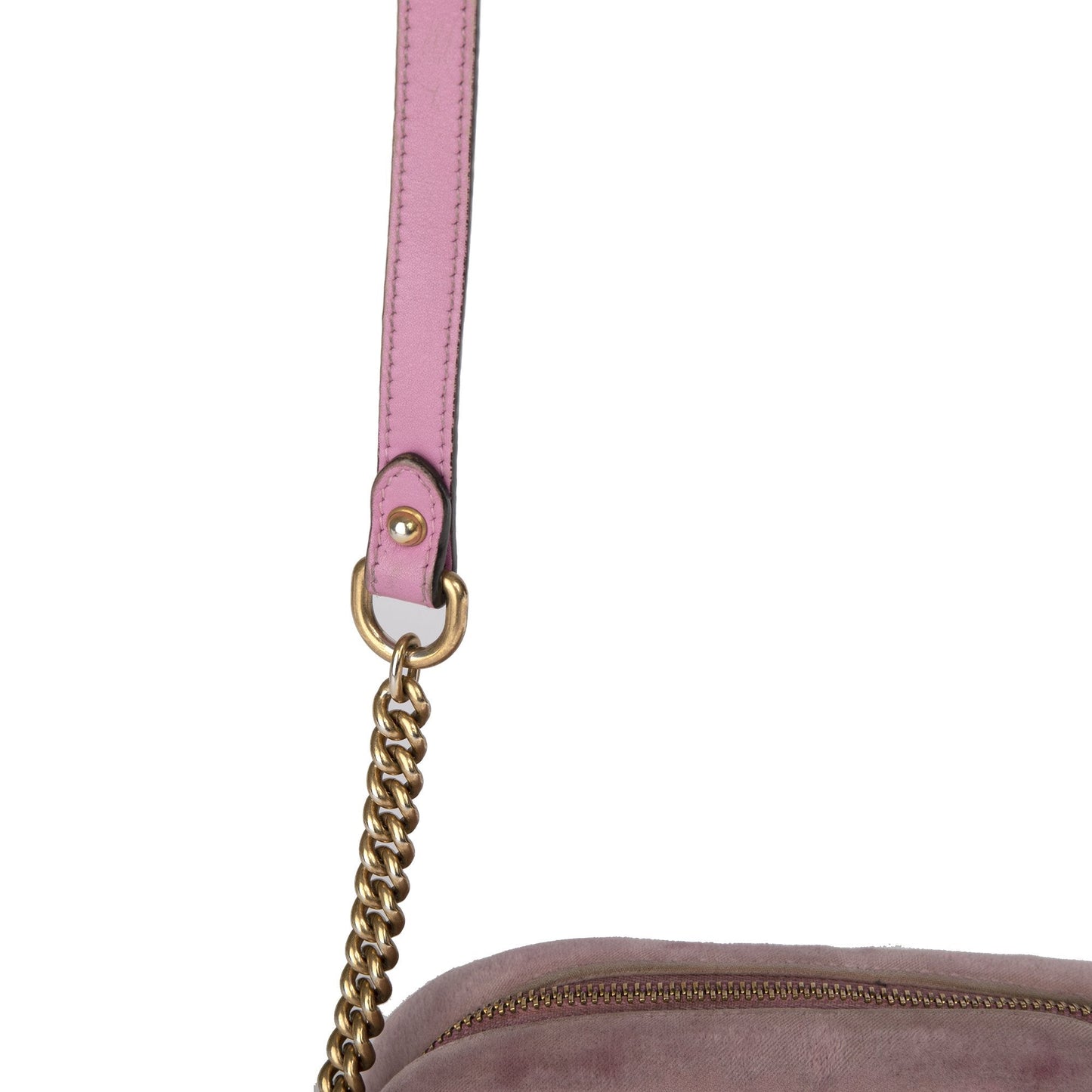 Gucci Velvet Crystal GG Marmont Matelasse Mini Bag