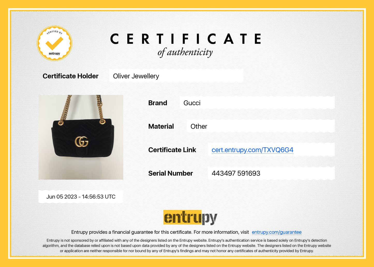 Gucci Velvet Matelasse GG Marmont Small Shoulder Bag