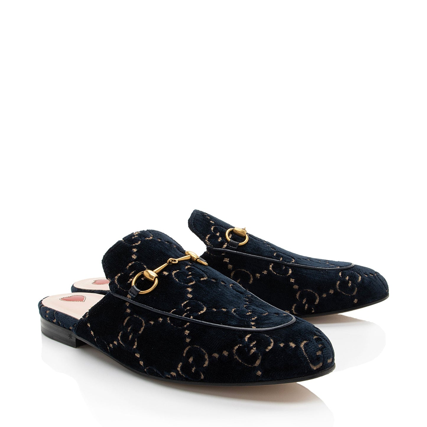 Gucci Velvet Princetown Mules - Size 10 / 40 (SHF-sXPnT2)