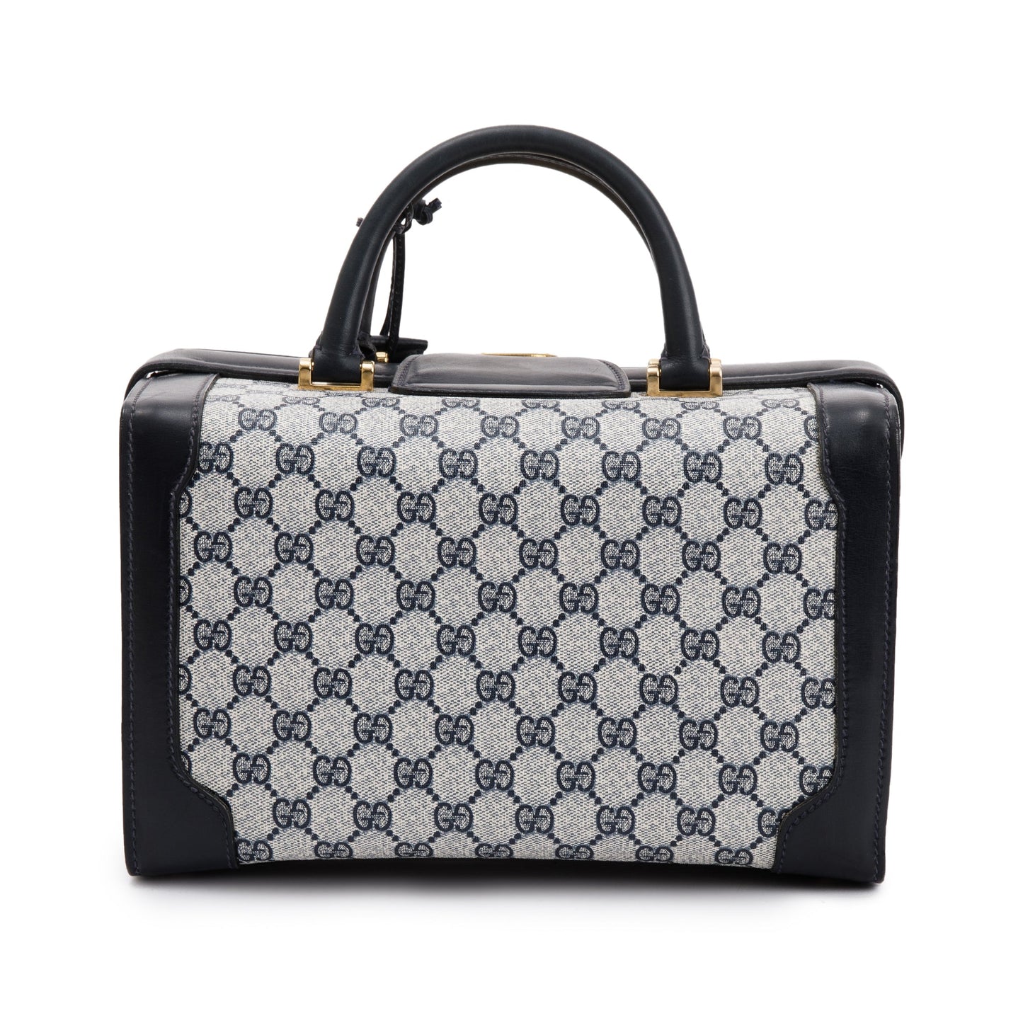 Gucci Vintage Blue GG Supreme Canvas Vanity Train Case