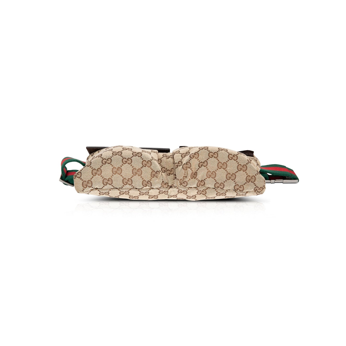 Gucci Vintage GG Canvas Double Belt Bag