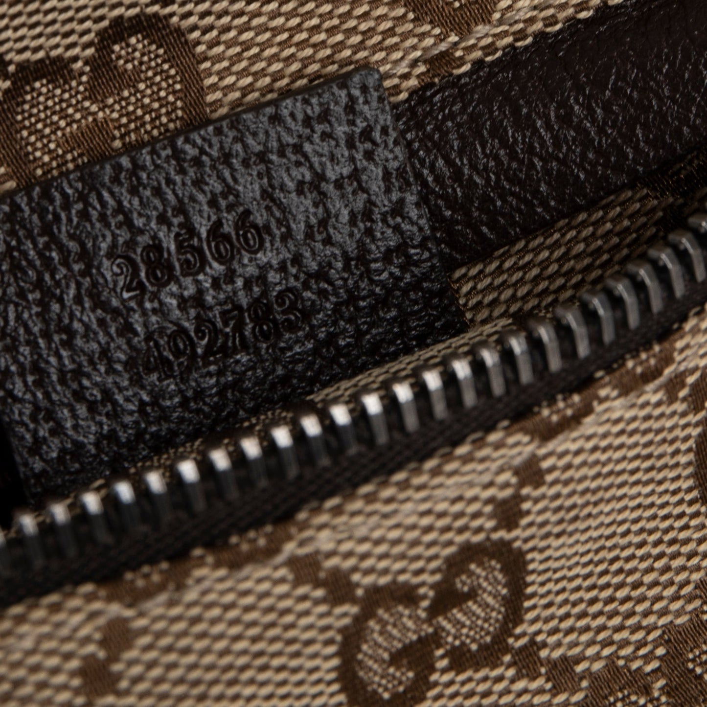 Gucci Vintage GG Canvas Double Belt Bag