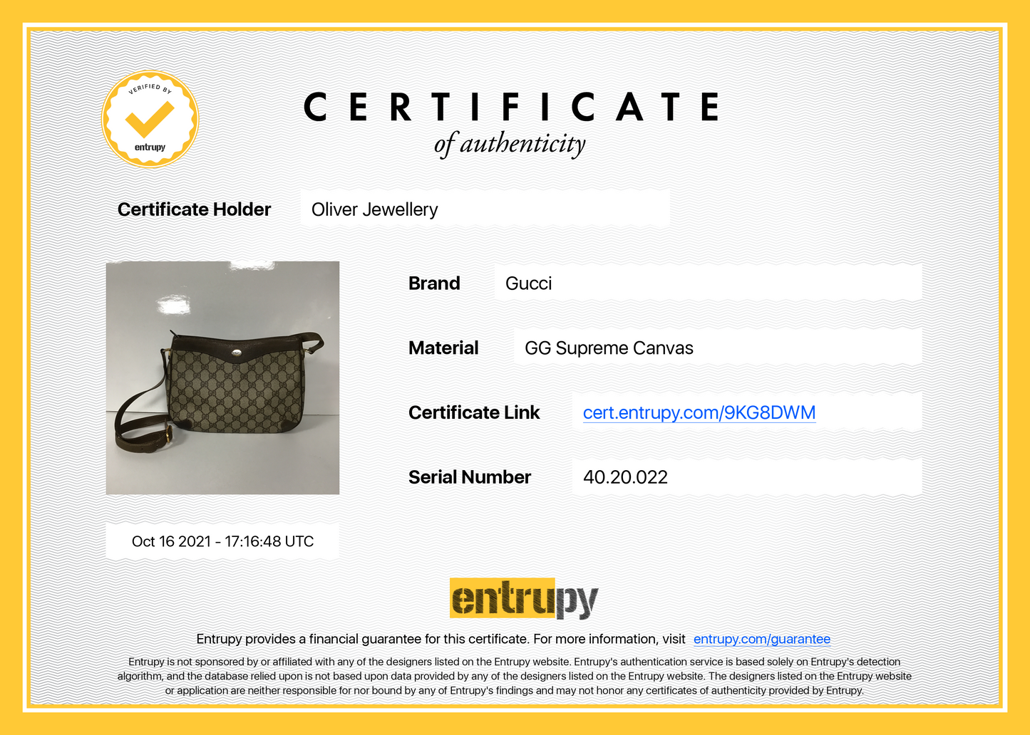 Gucci Vintage GG Plus Crossbody Bag