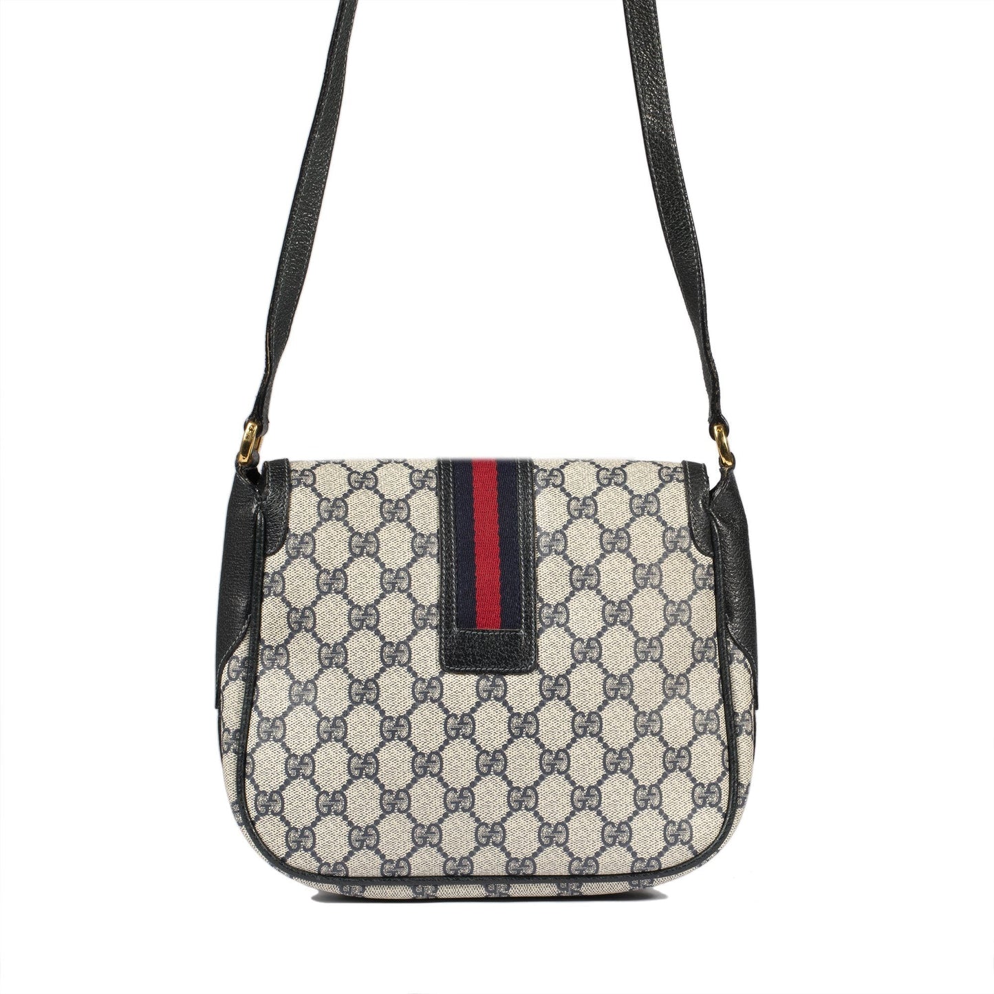 Gucci Vintage GG Plus Web Crossbody Bag