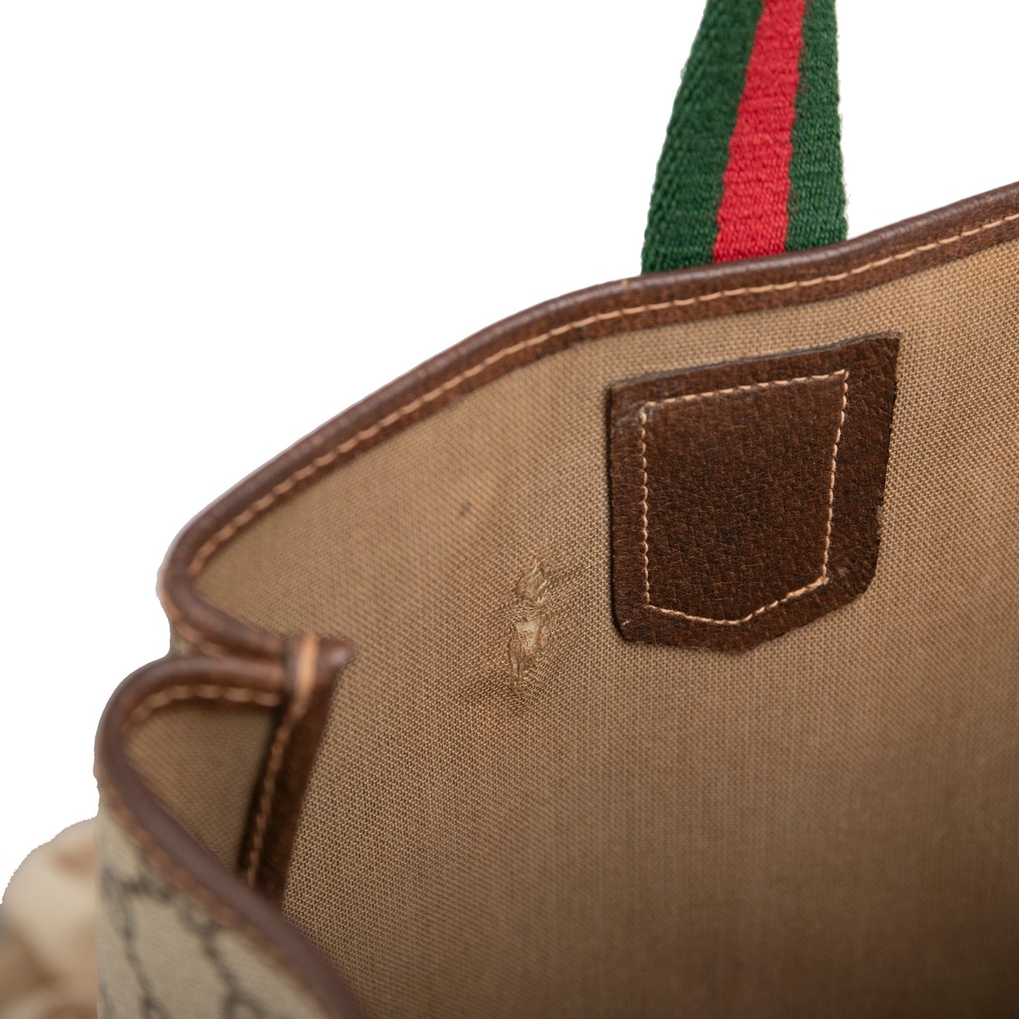 Gucci Vintage GG Plus Web Tote
