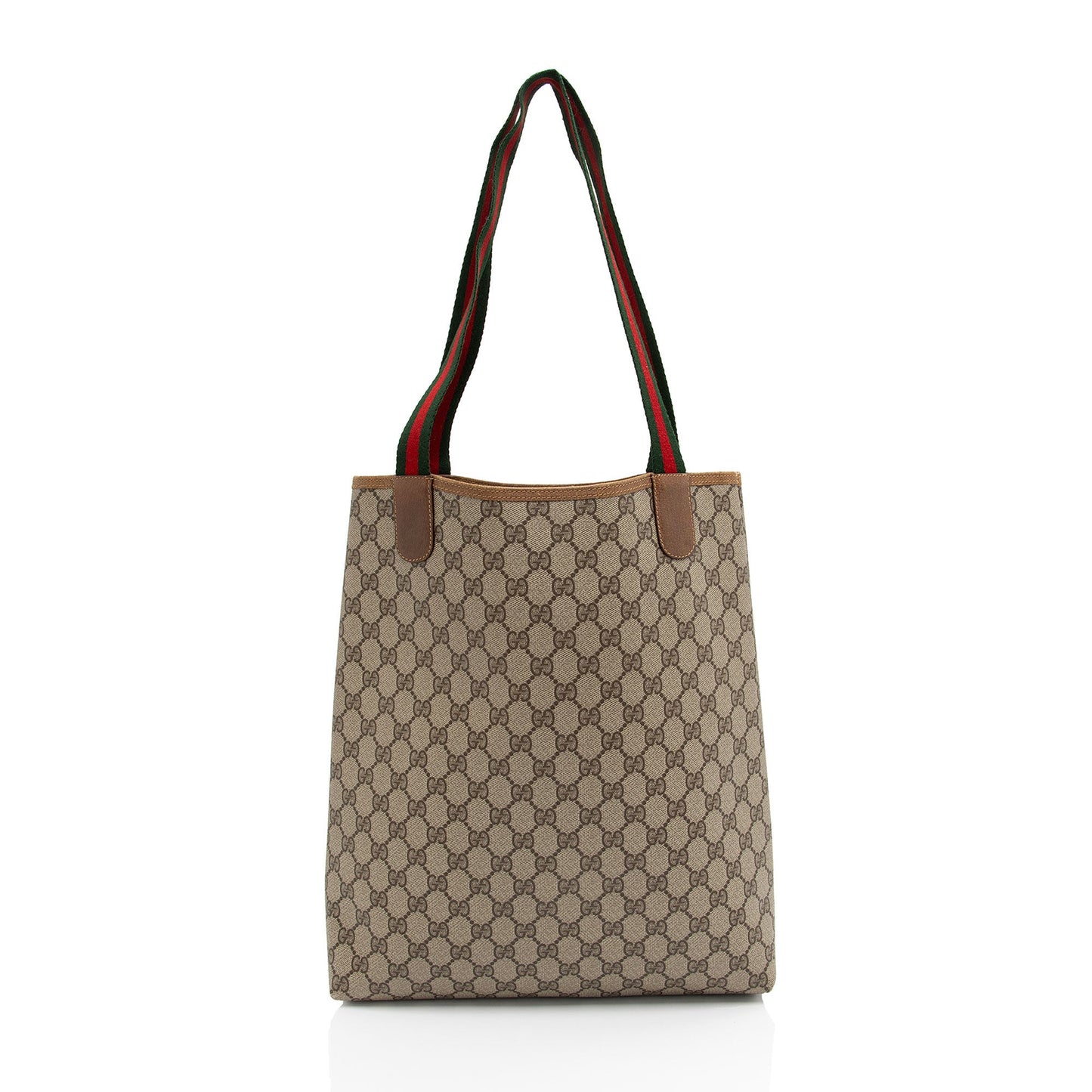 Gucci Vintage GG Plus Web Tote (SHF-2zXCOT)