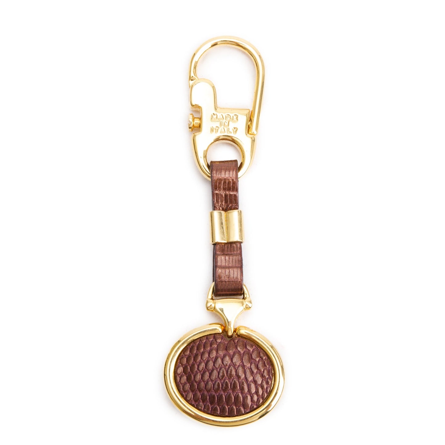 Gucci Vintage Gold Plated Lizard Key Chain