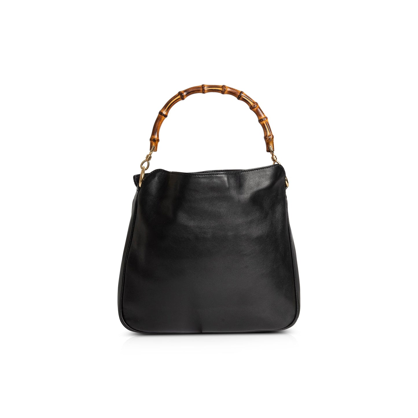 Gucci Vintage Leather Bamboo Shoulder Bag