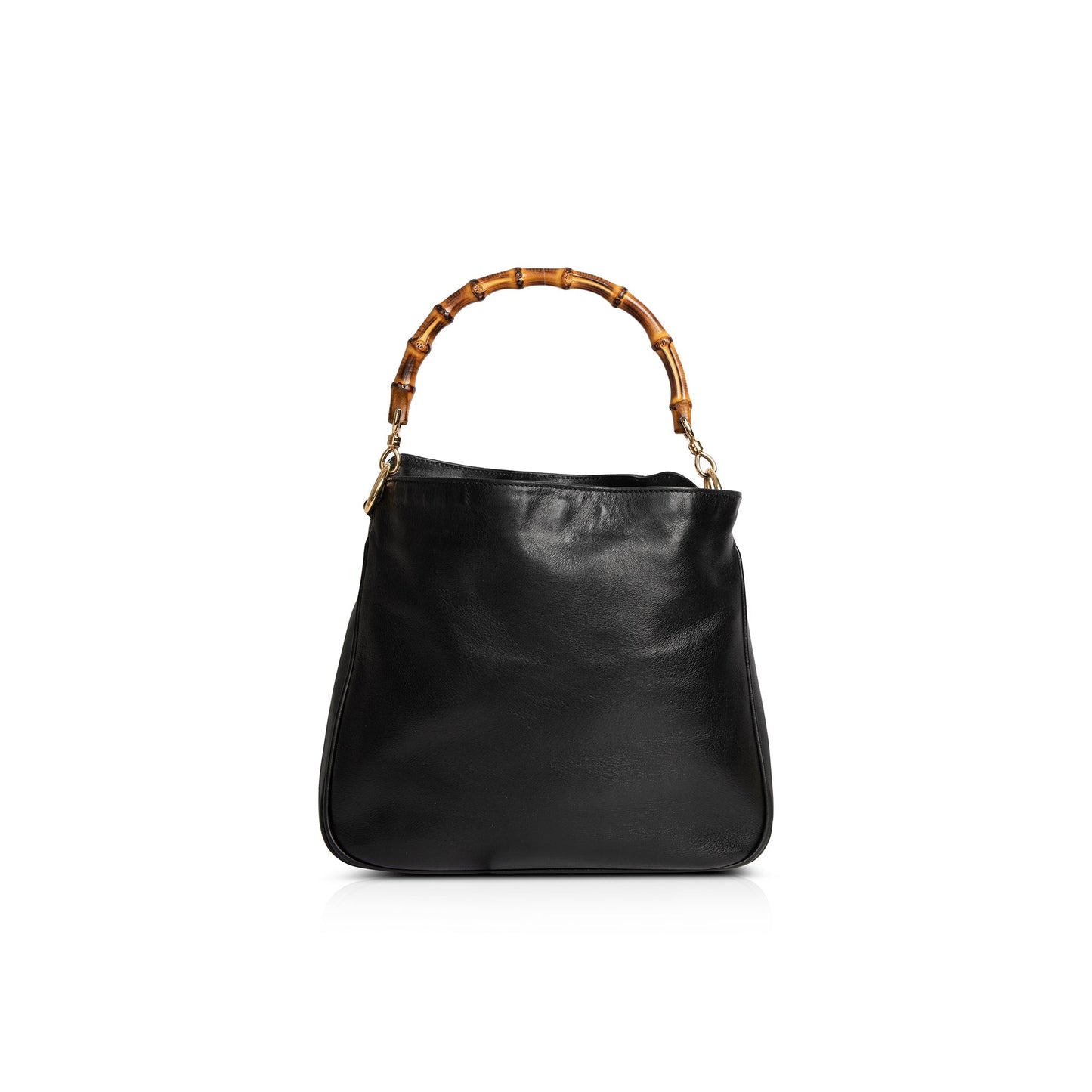 Gucci Vintage Leather Bamboo Shoulder Bag