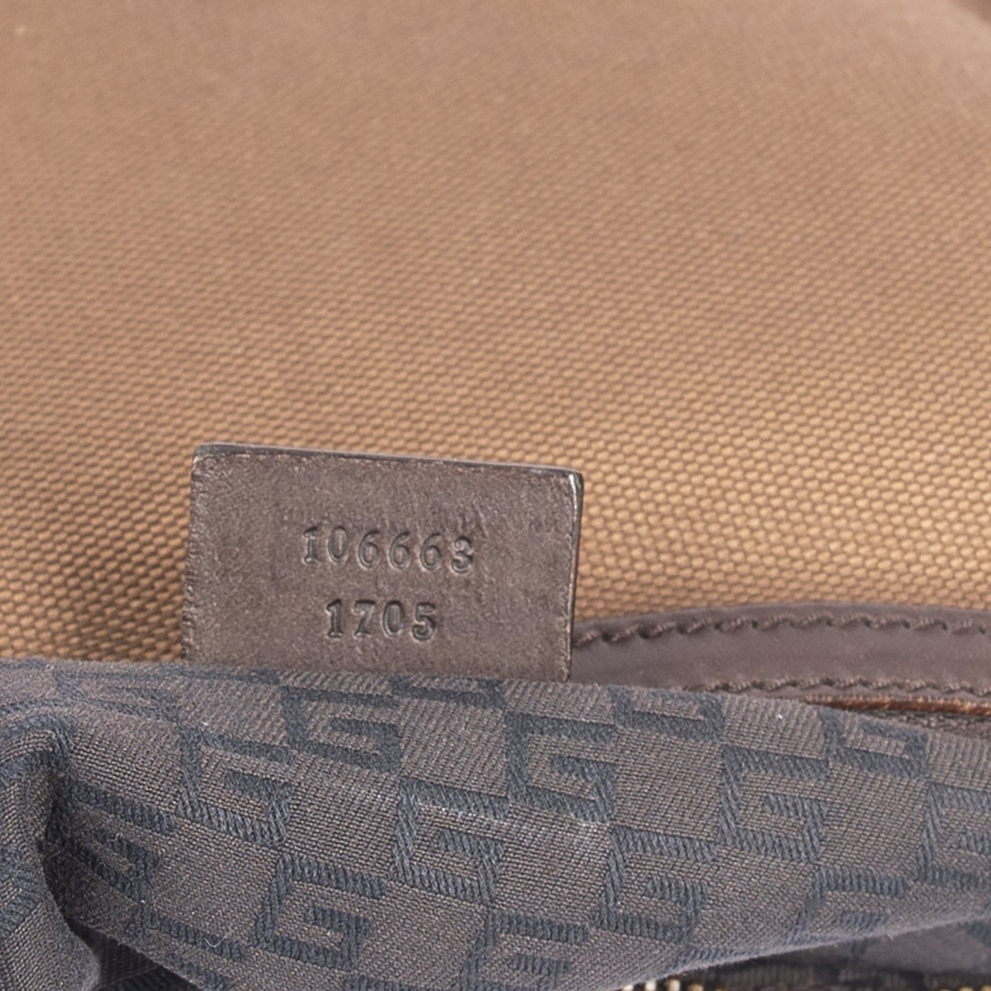Gucci Vintage Leather-Trimmed Canvas Hobo