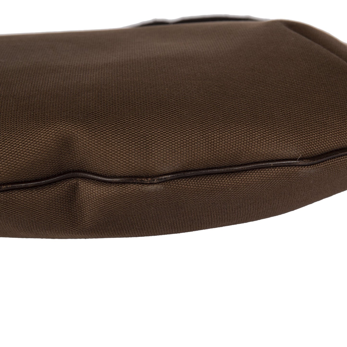 Gucci Vintage Leather-Trimmed Canvas Hobo
