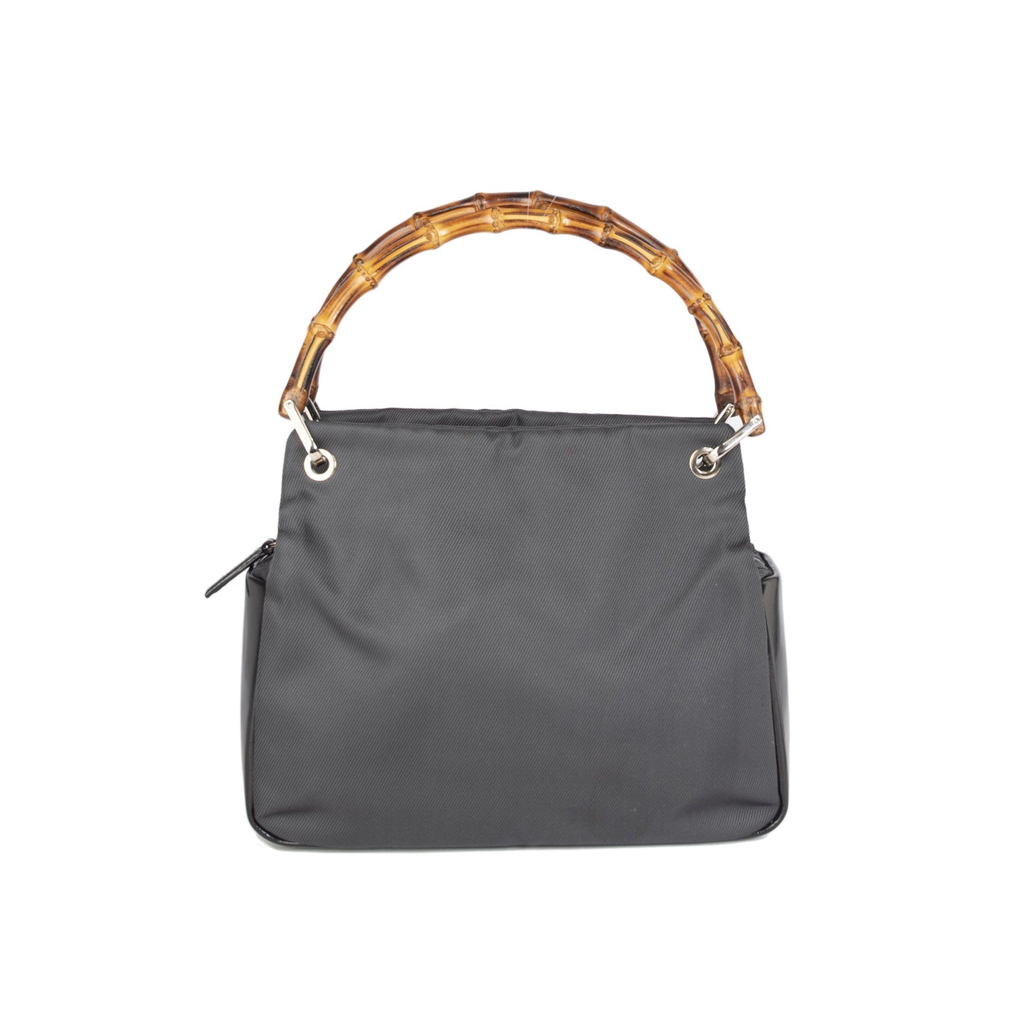 Gucci Vintage Nylon Bamboo Tote