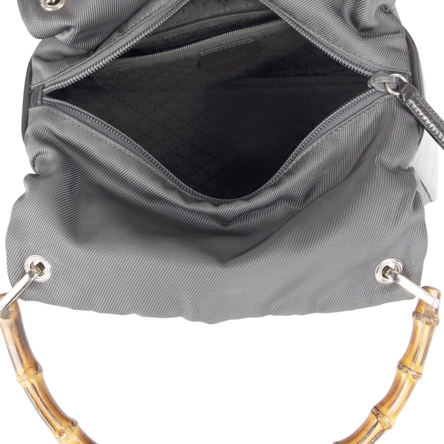 Gucci Vintage Nylon Bamboo Tote