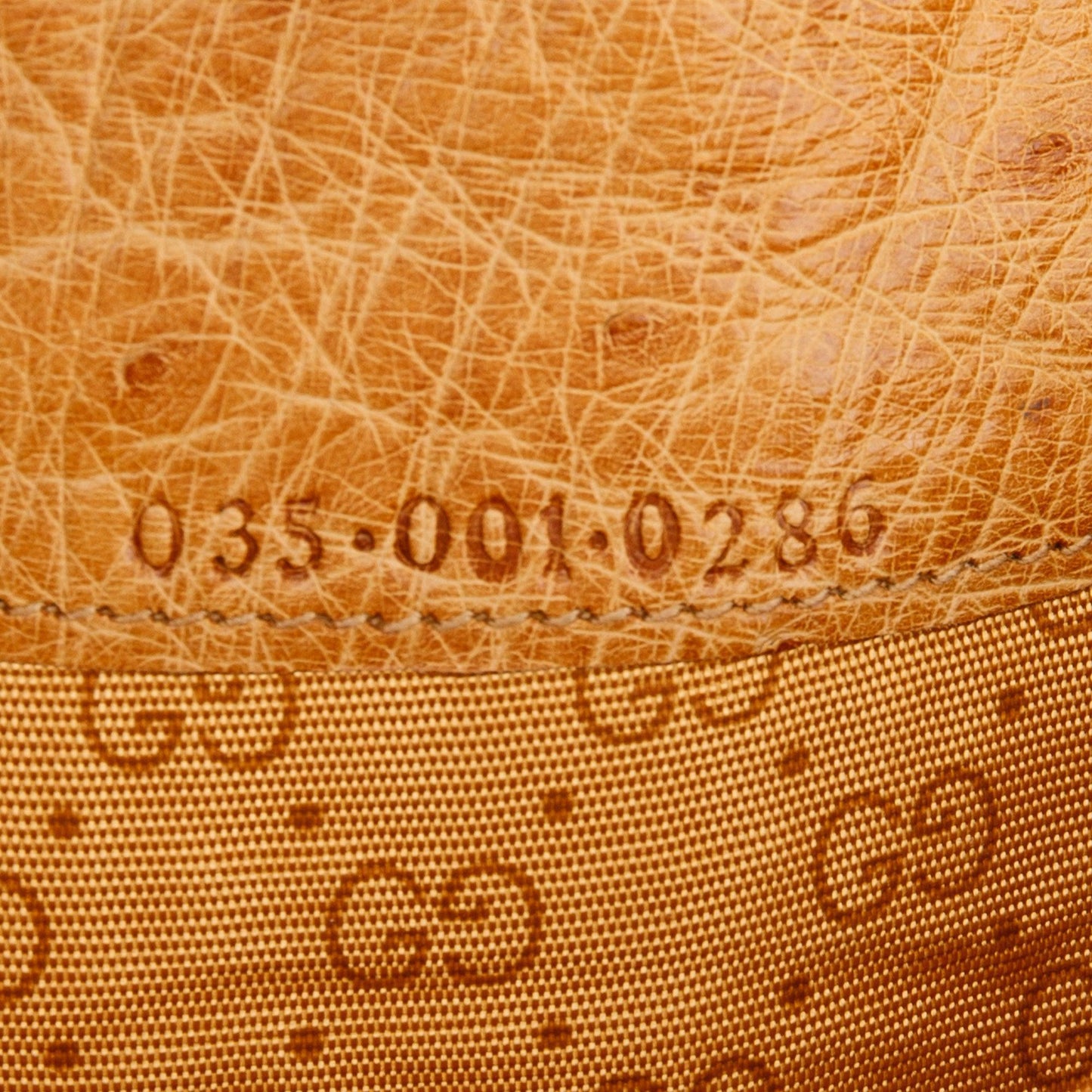 Gucci Vintage Ostrich French Purse Wallet