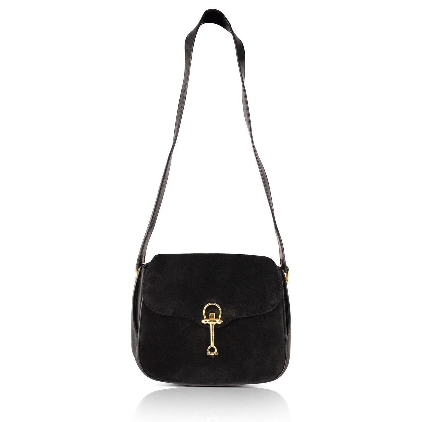 Gucci Vintage Suede Shoulder Bag