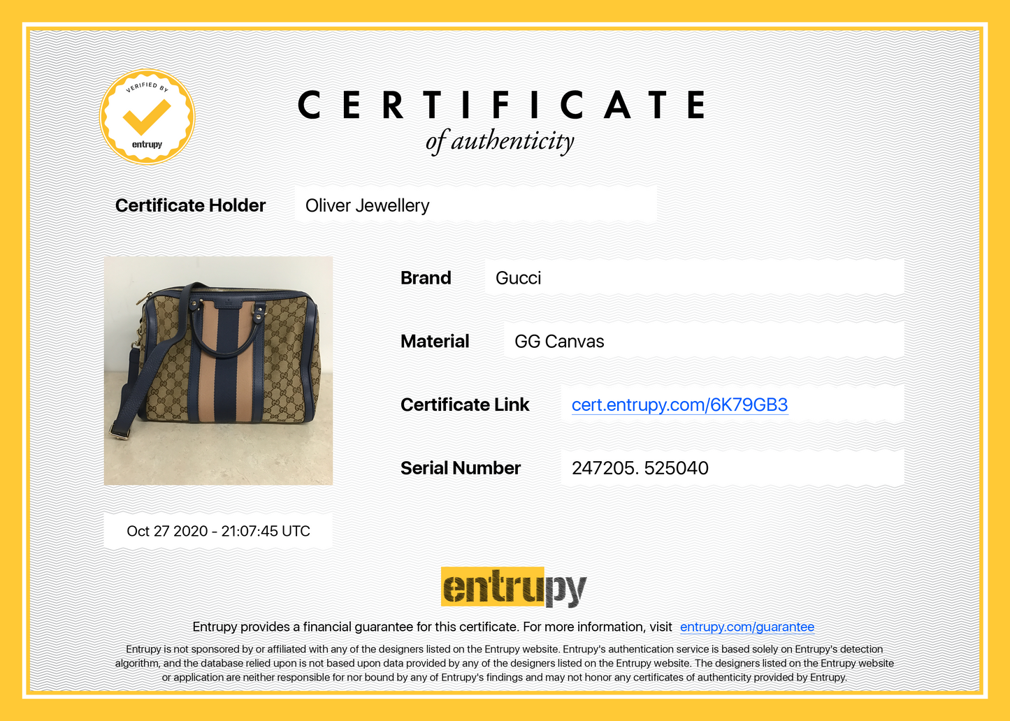 Gucci Vintage Web Original GG Boston Bag