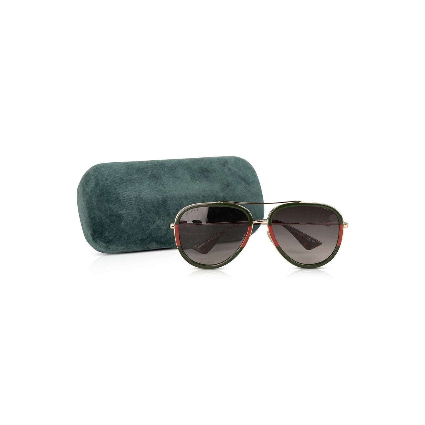 Gucci Web Accent Aviator Sunglasses