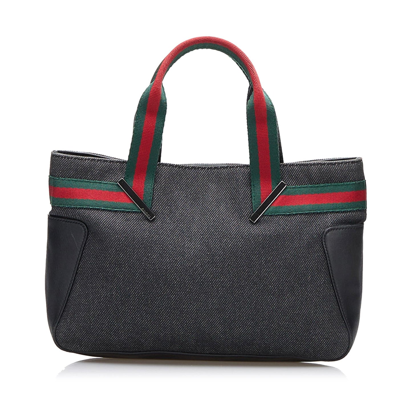 Gucci Web Denim Handbag (SHG-mvpGGk)