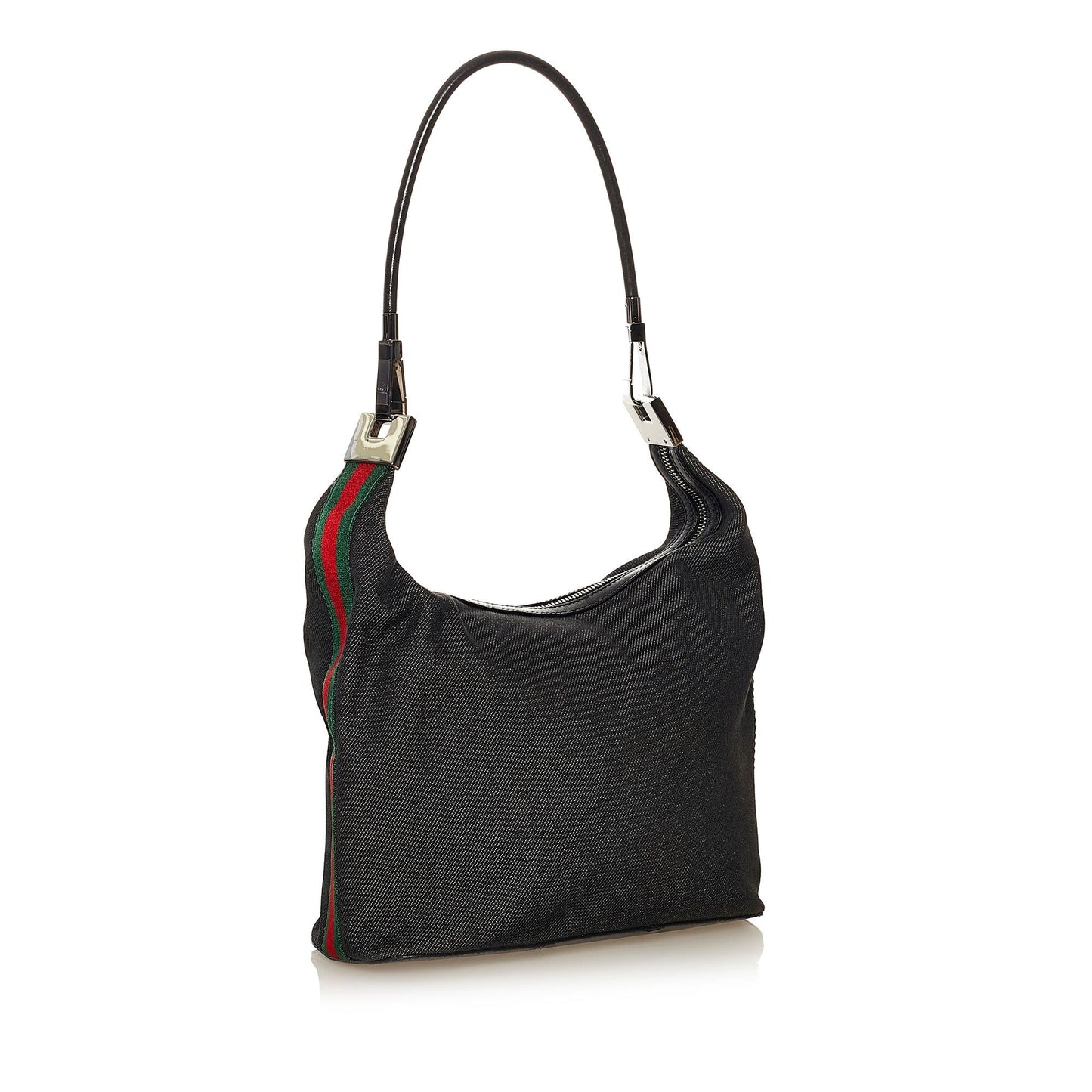 Gucci Web Denim Shoulder Bag (SHG-34386)