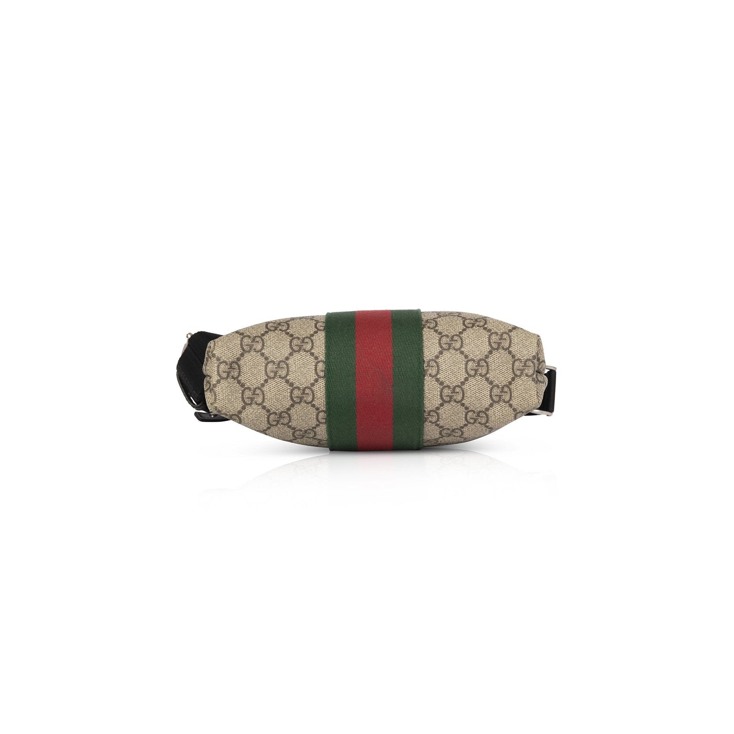 Gucci Web GG Supreme Flat Messenger Bag