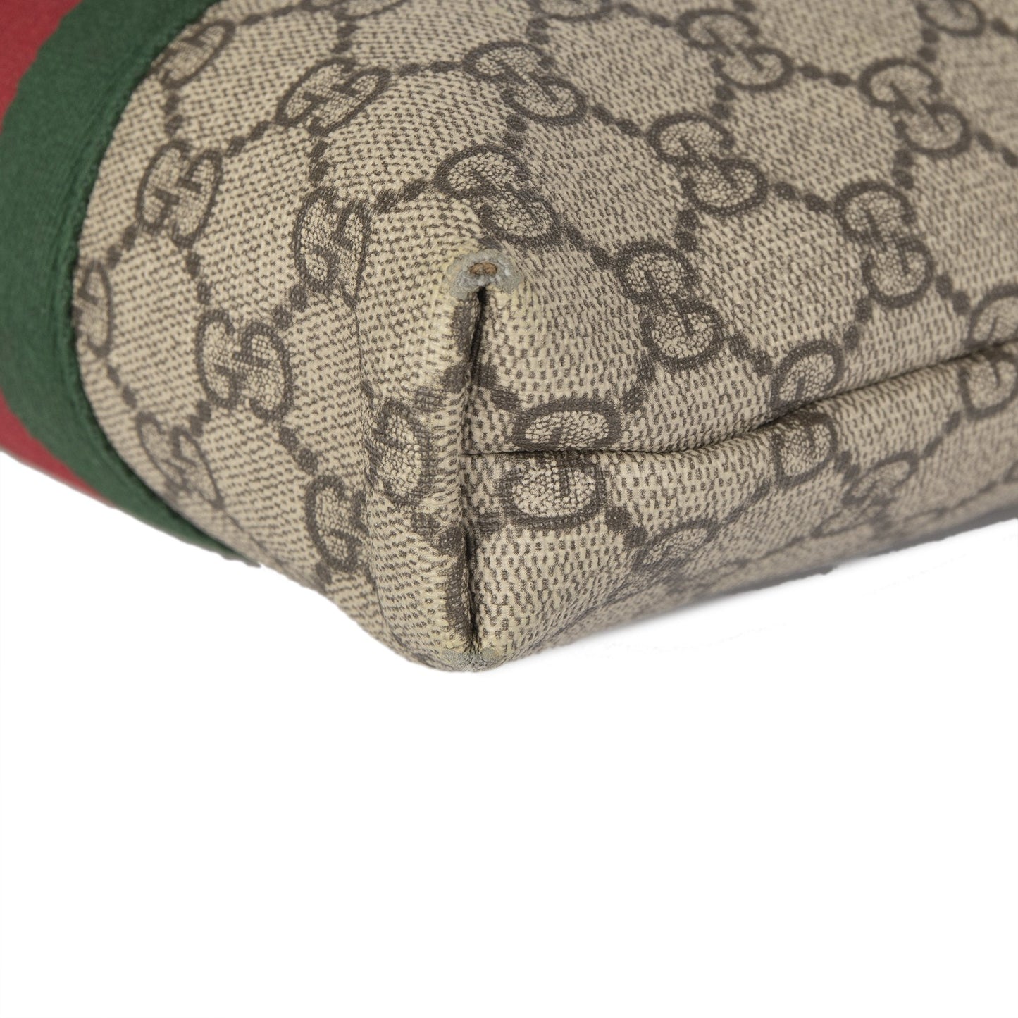 Gucci Web GG Supreme Flat Messenger Bag