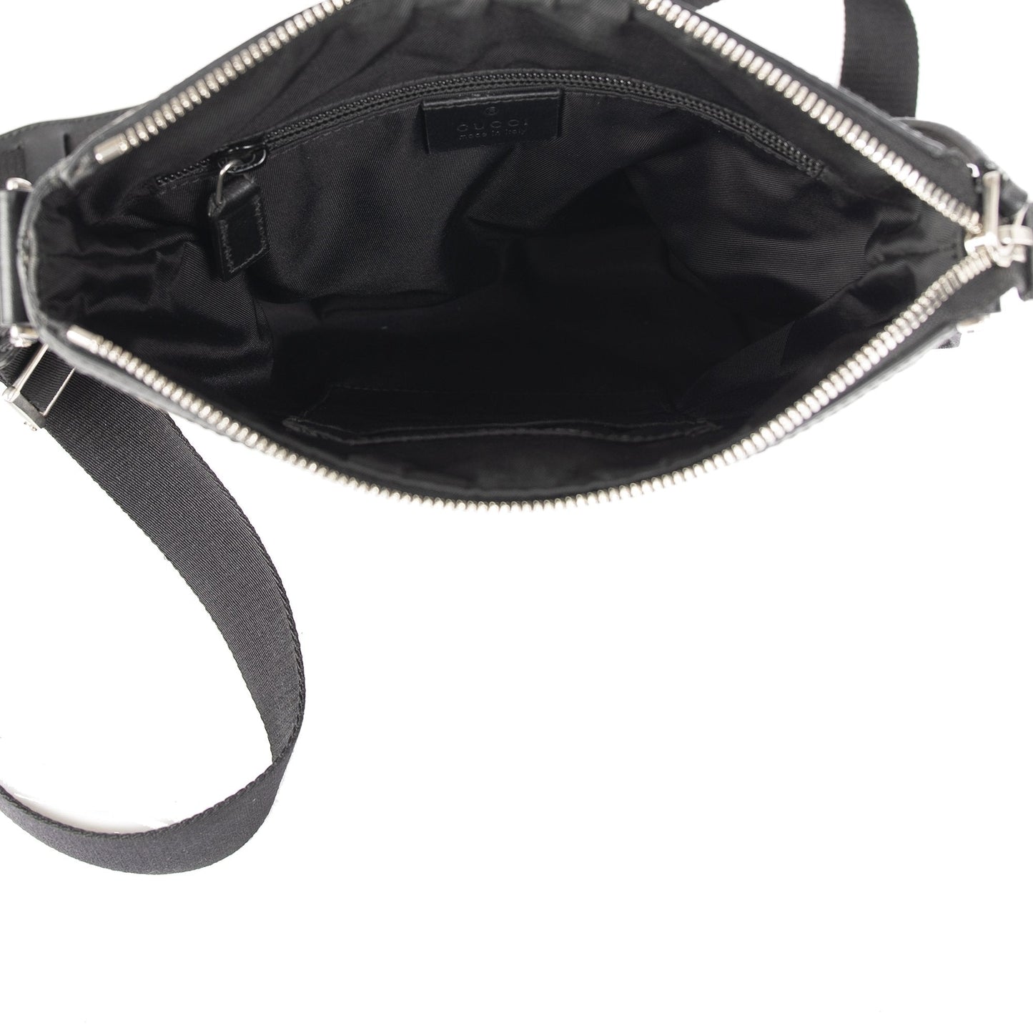 Gucci Web GG Supreme Flat Messenger Bag