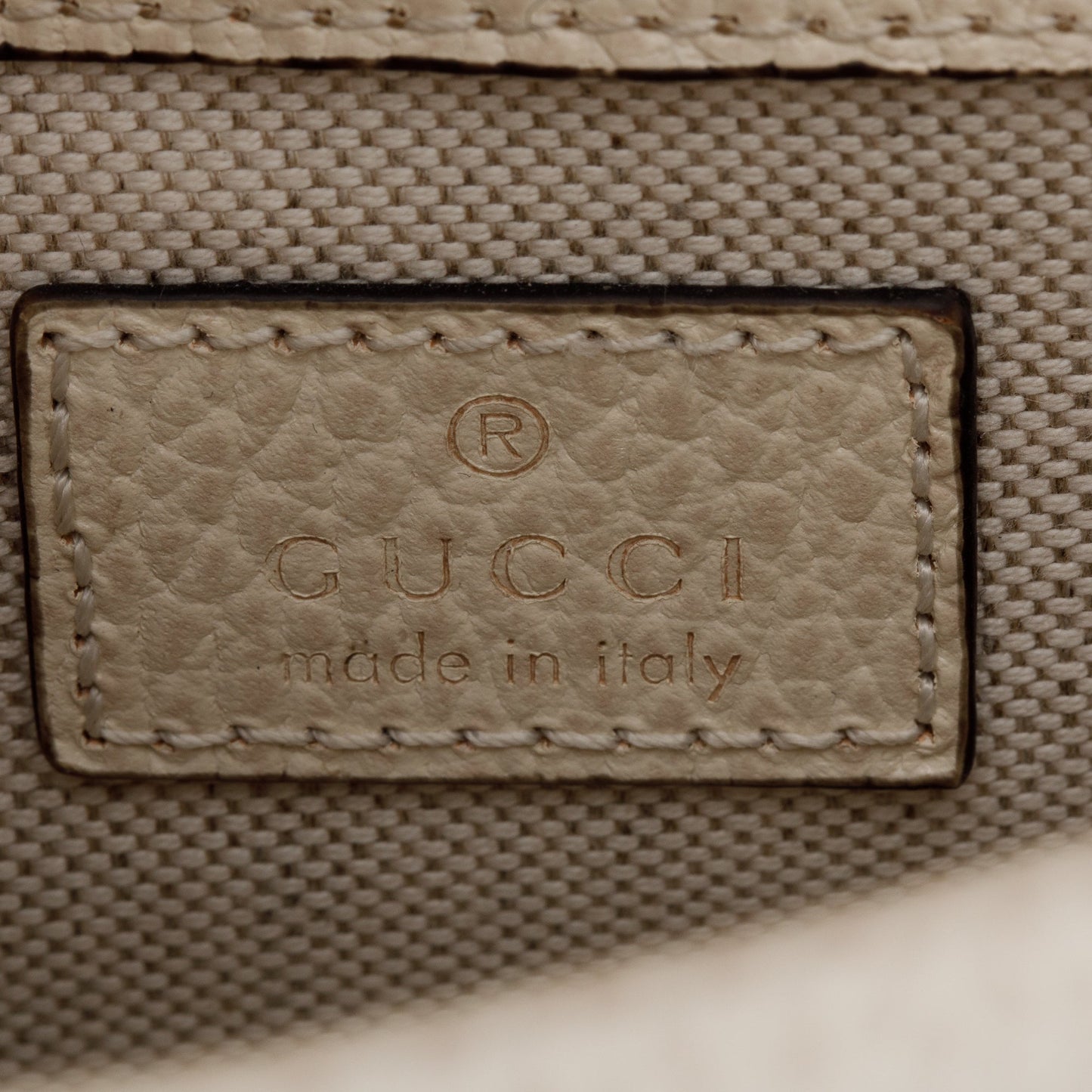 Gucci White Calfskin Leather Dionysus Mini Top Handle Bag
