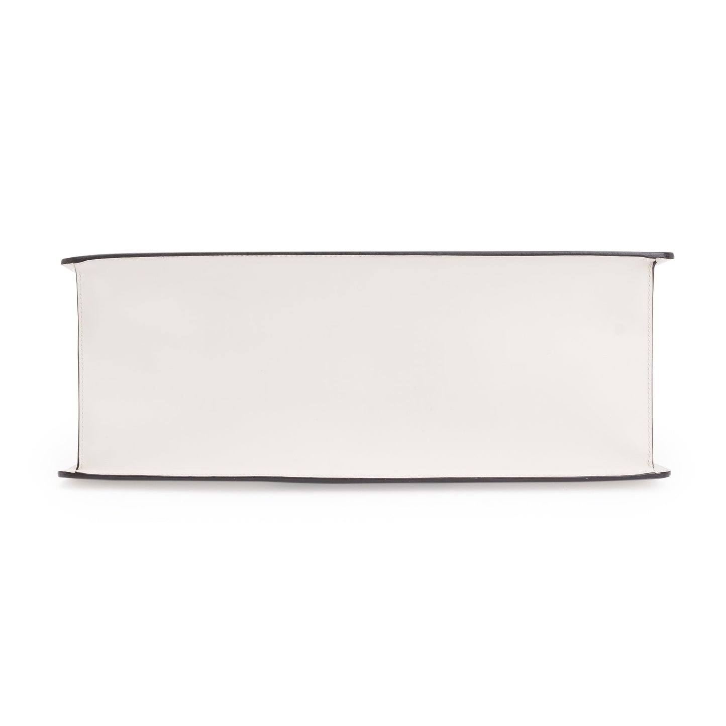 Gucci White Calfskin Leather Maxi Sylvie Handle Bag