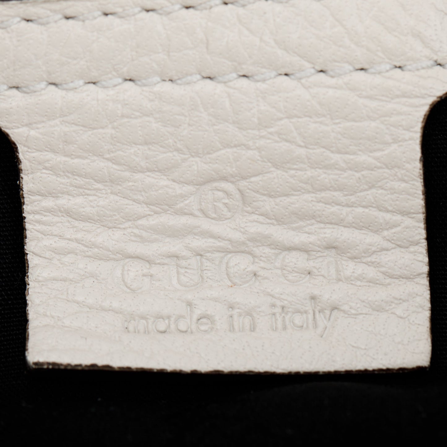 Gucci White Calfskin Leather Medium Jungle Bamboo Hobo