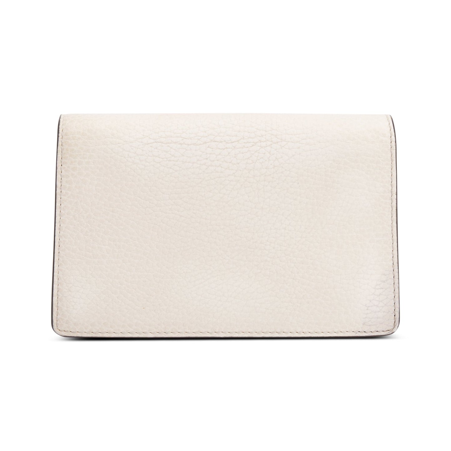 Gucci White Calfskin Leather Super Mini Dionysus Bag