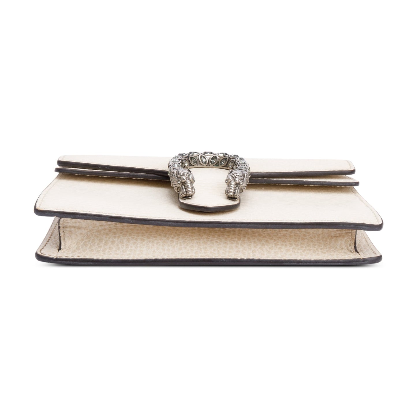 Gucci White Calfskin Leather Super Mini Dionysus Bag
