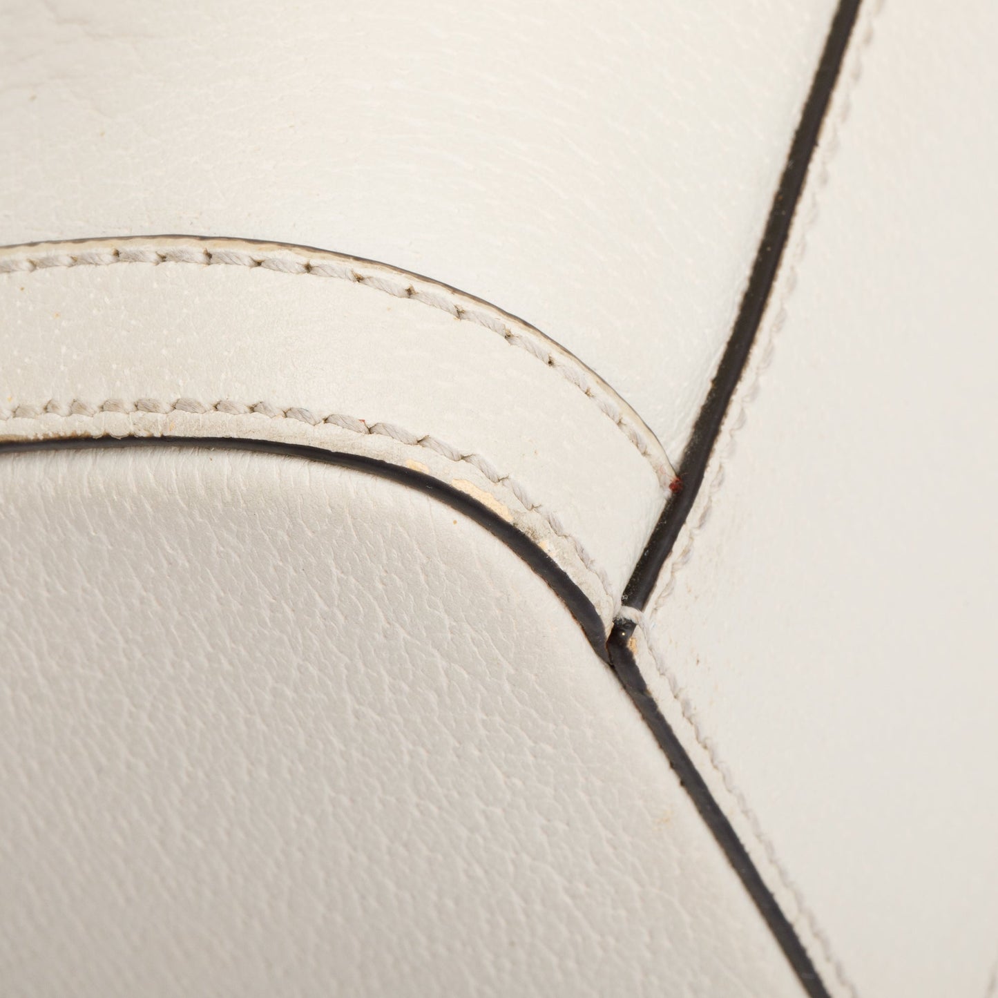 Gucci White Calfskin Leather Web Medium Ophidia Boston Bag