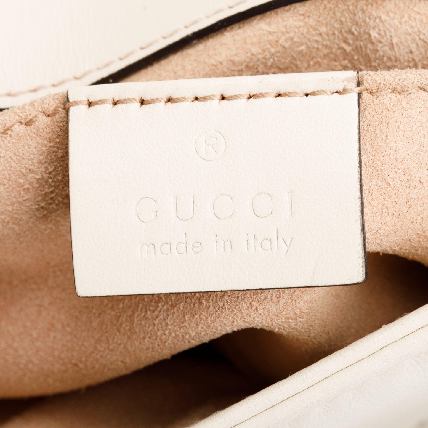 Gucci White Calfskin Matelasse GG Marmont Mini Shoulder Bag