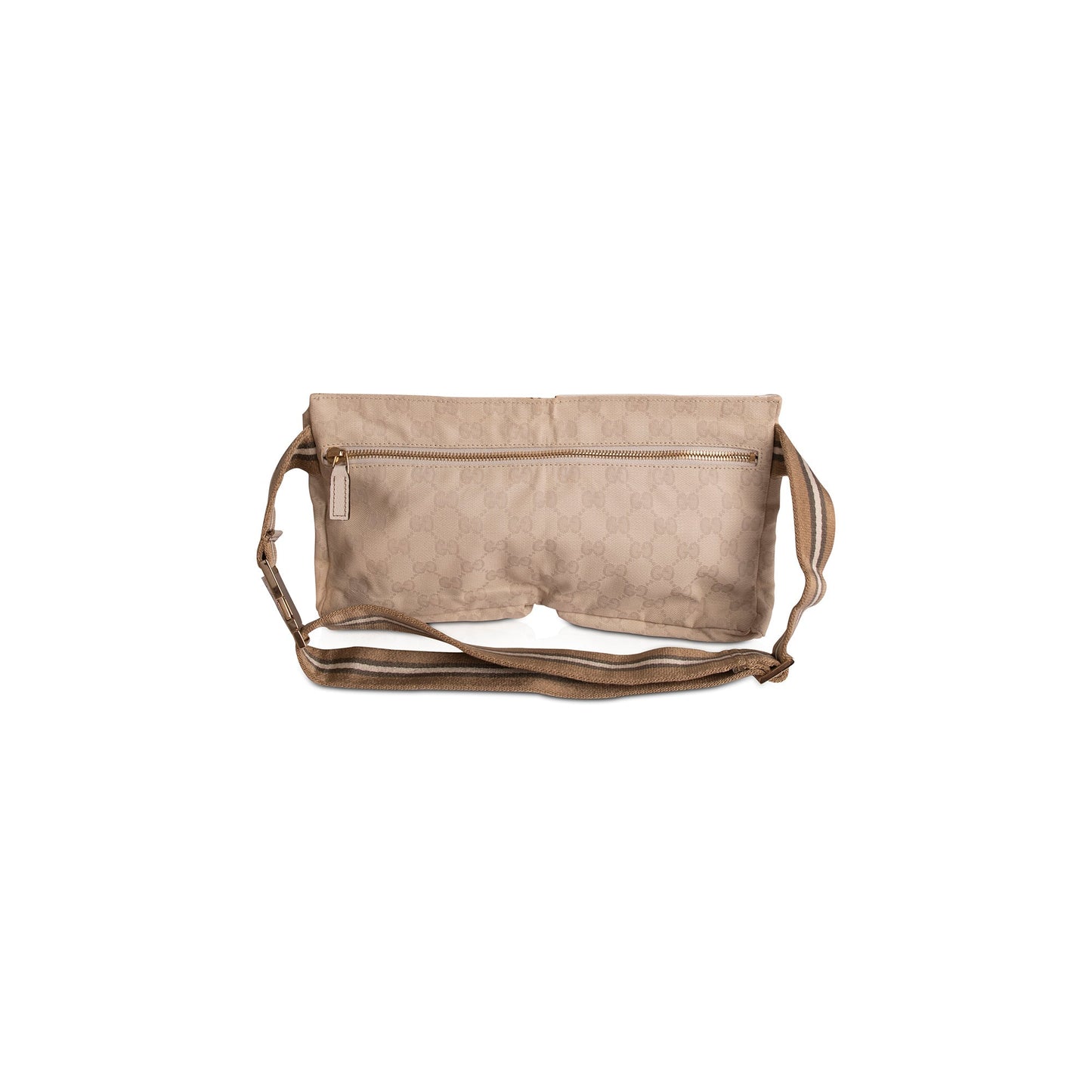 Gucci White GG Canvas Waist Bag