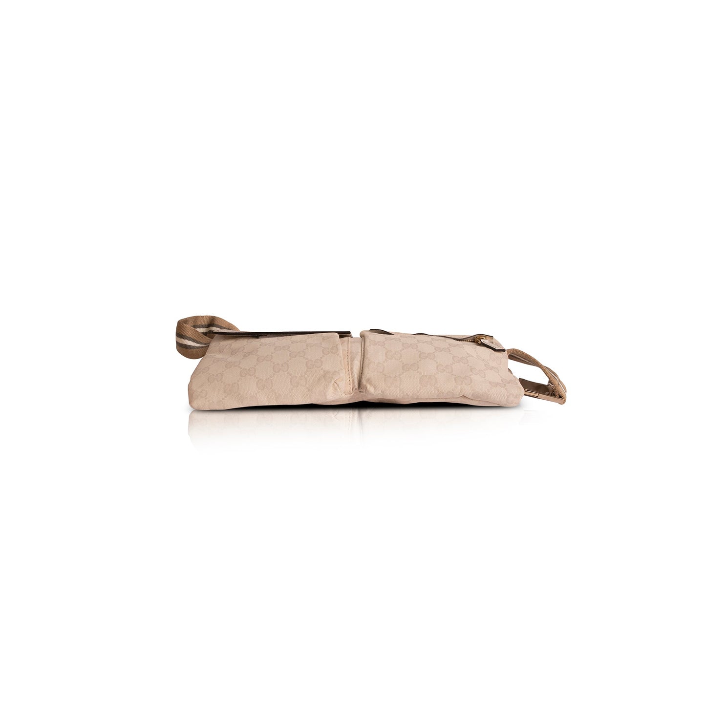 Gucci White GG Canvas Waist Bag