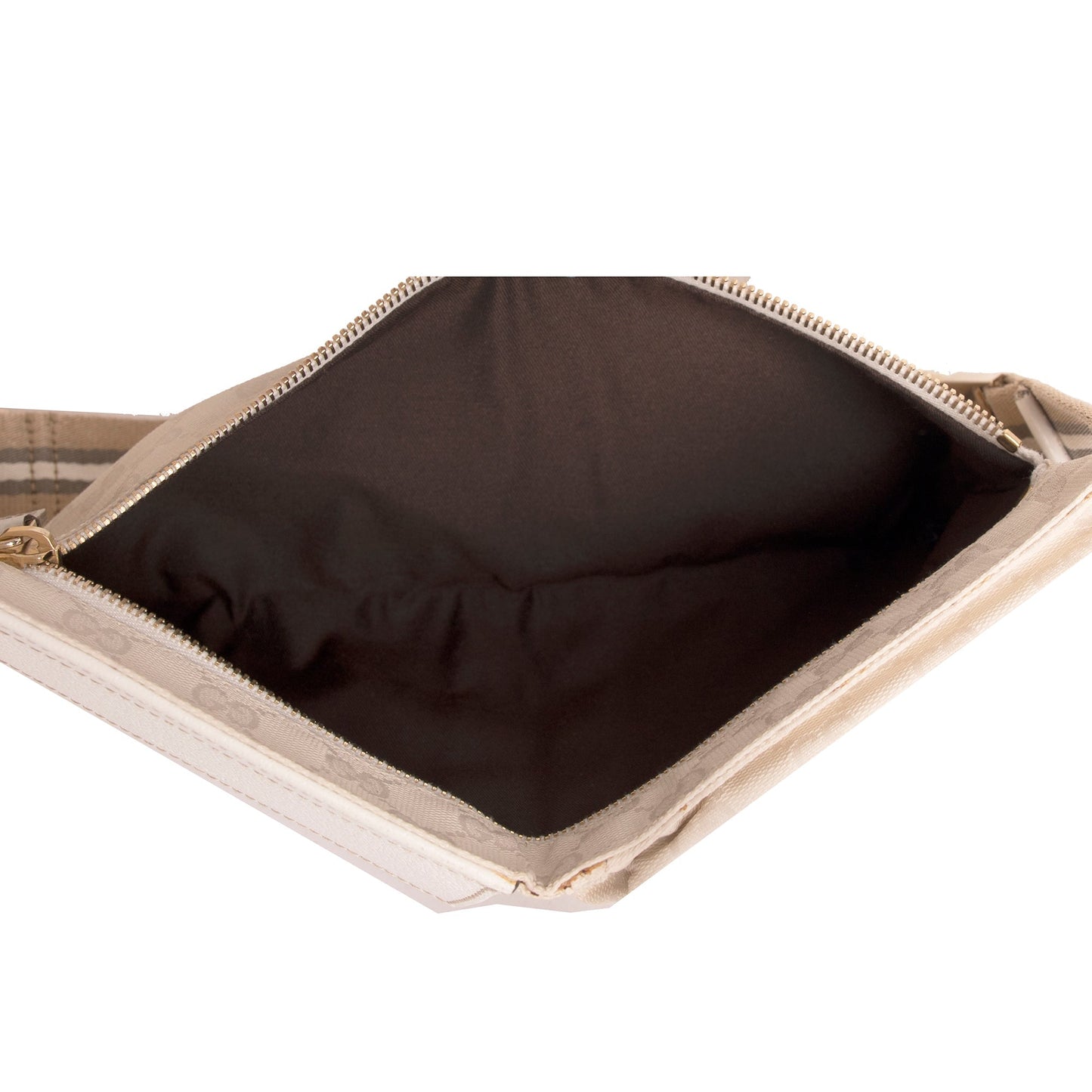 Gucci White GG Canvas Waist Bag