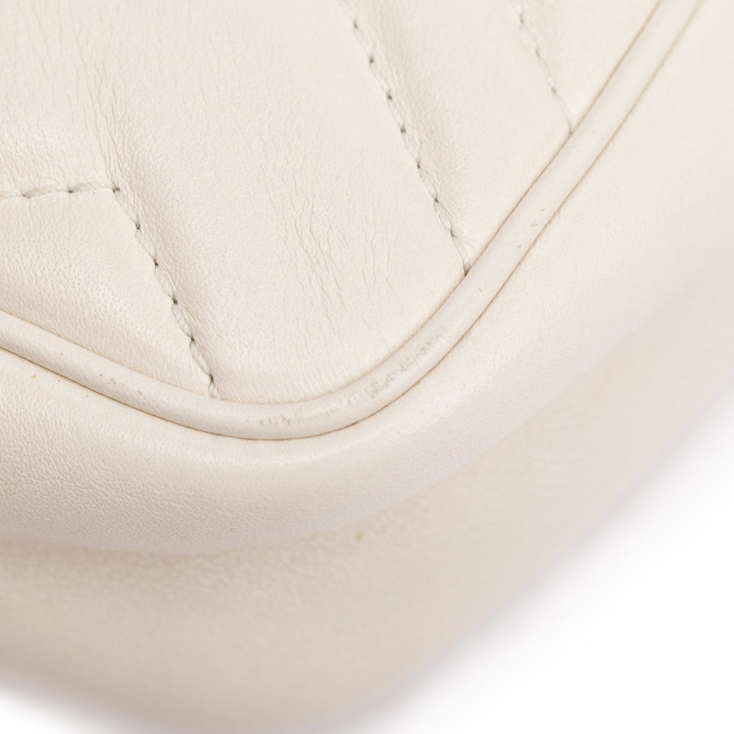 Gucci White GG Marmont Matelasse Leather Super Mini Bag