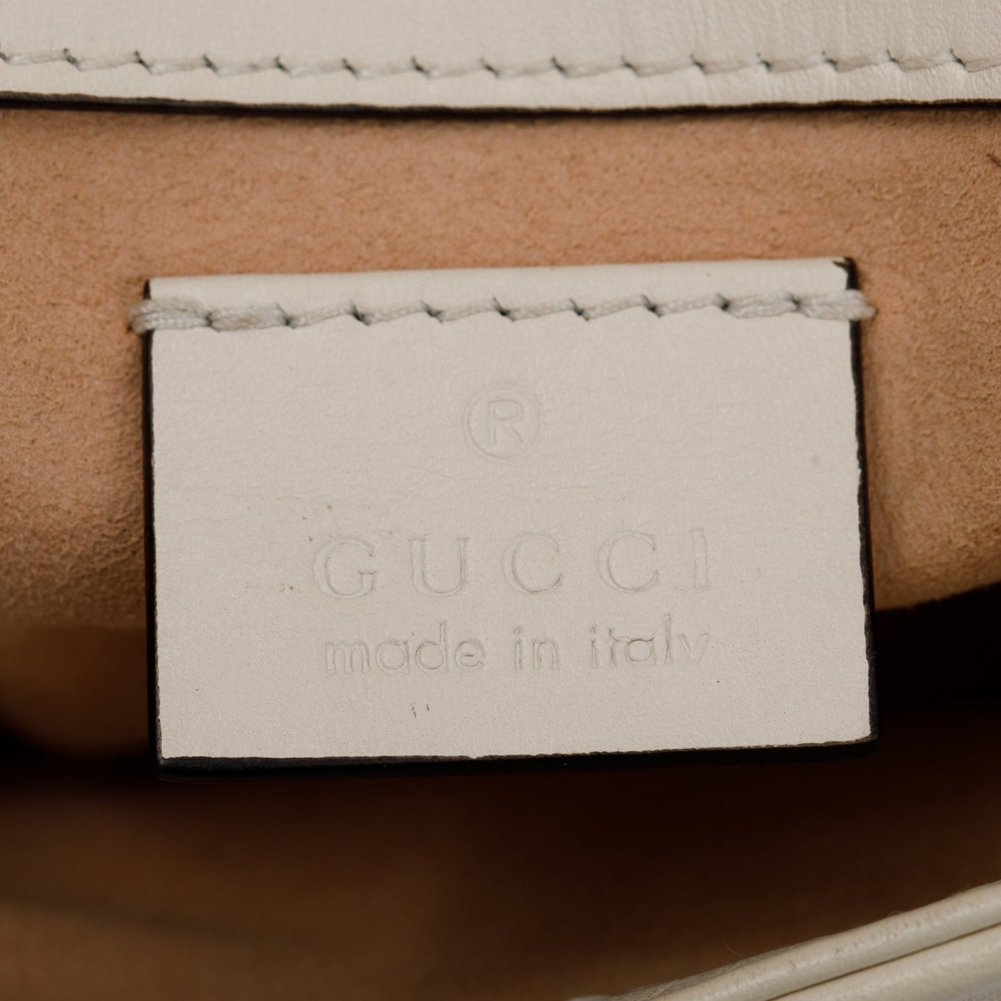 Gucci White GG Marmont Matelasse Leather Super Mini Bag