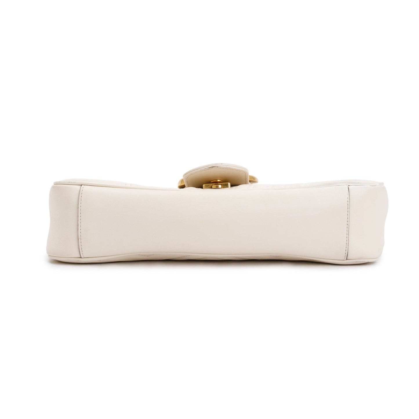 Gucci White GG Marmont Matelasse Medium Shoulder Bag
