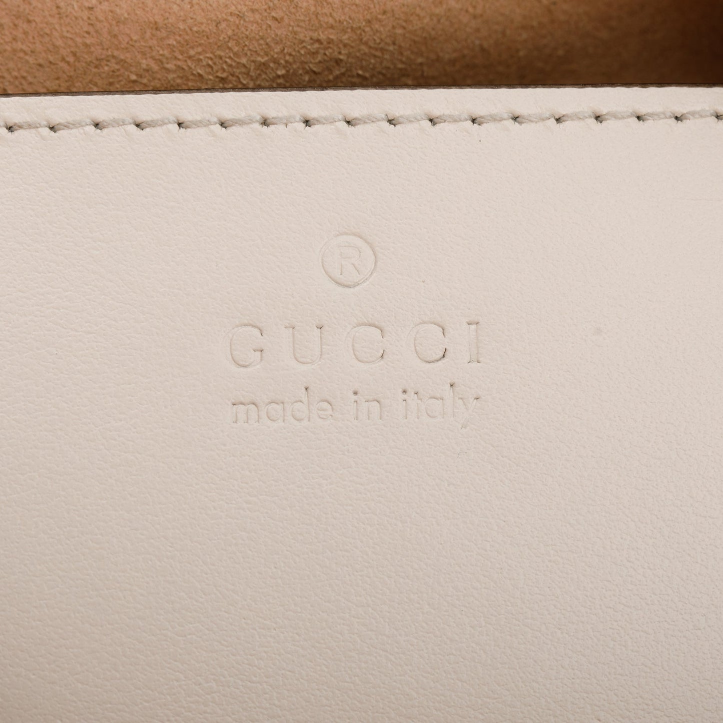 Gucci White GG Marmont Matelasse Small Shoulder Bag