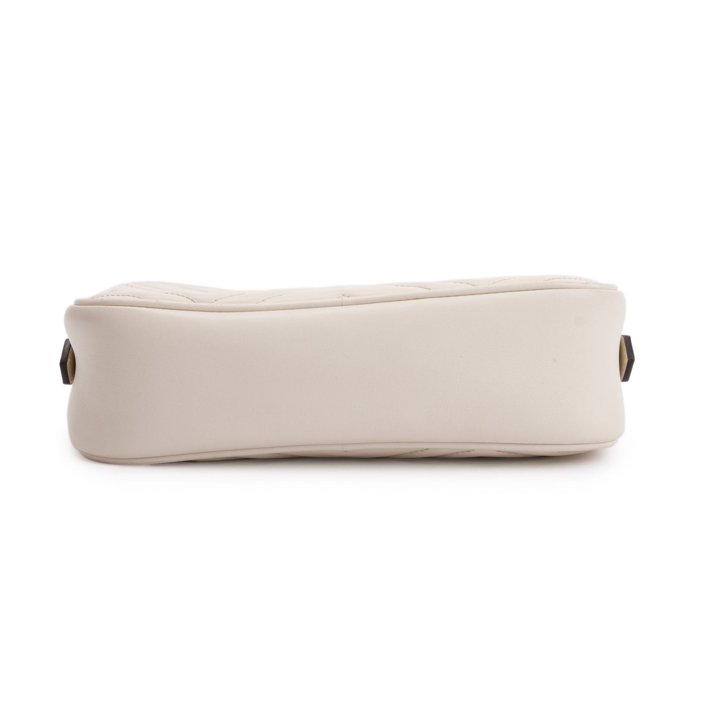 Gucci White GG Marmont Matelasse Small Shoulder Bag