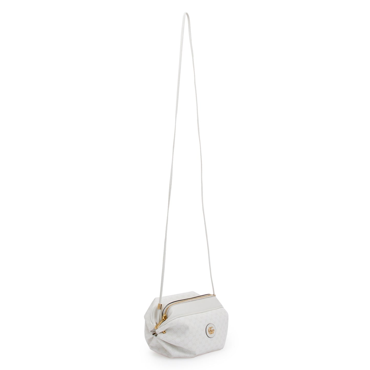 Gucci White GG Supreme Mini New Candy Crossbody Bag