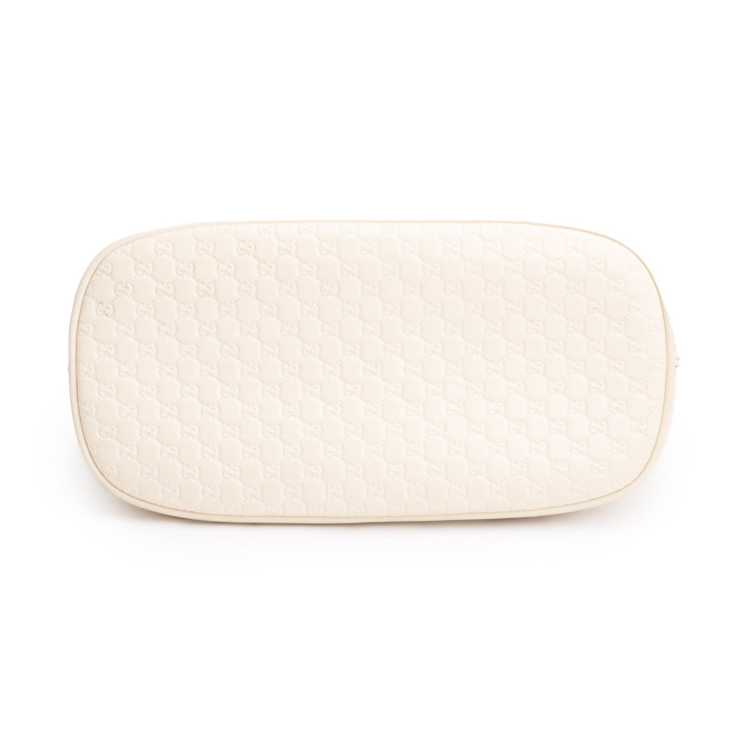 Gucci White Microguccissima Leather Mini Dome Bag