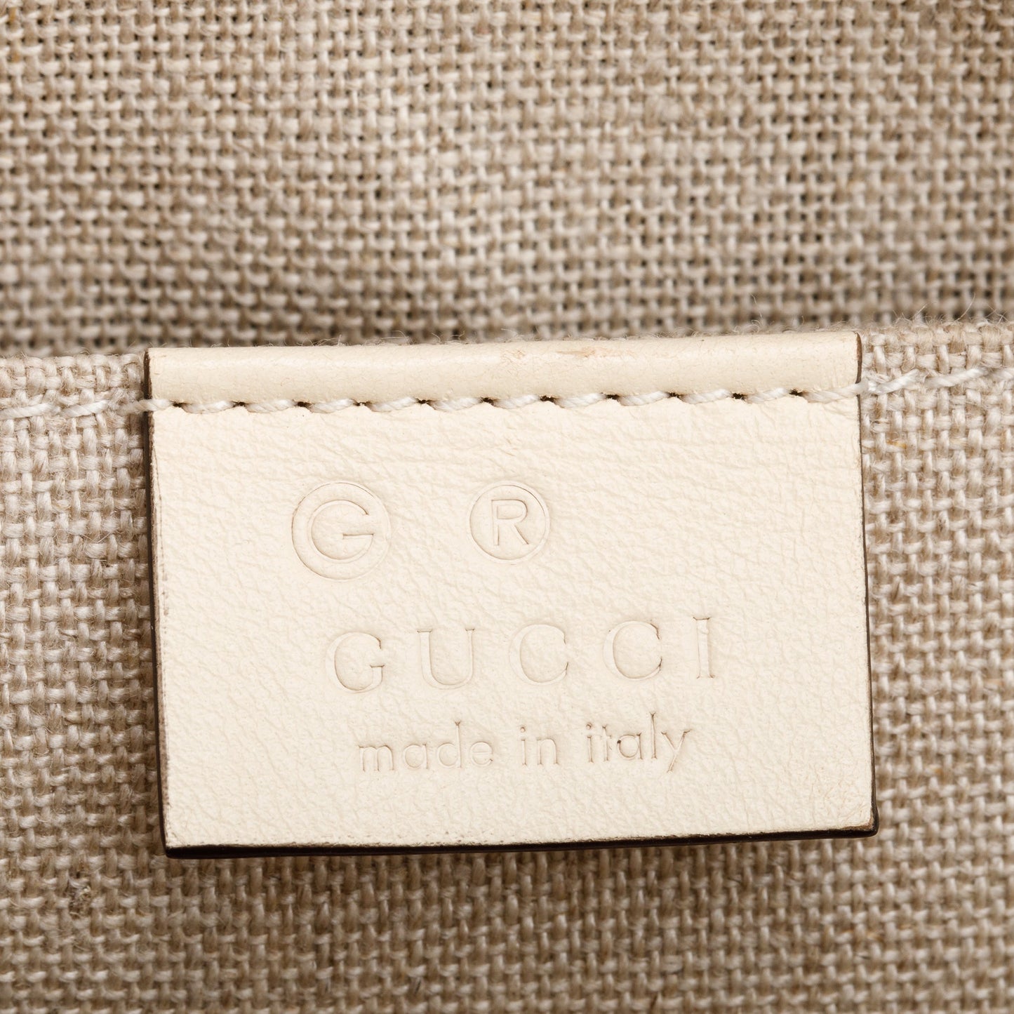 Gucci White Microguccissima Leather Mini Dome Bag