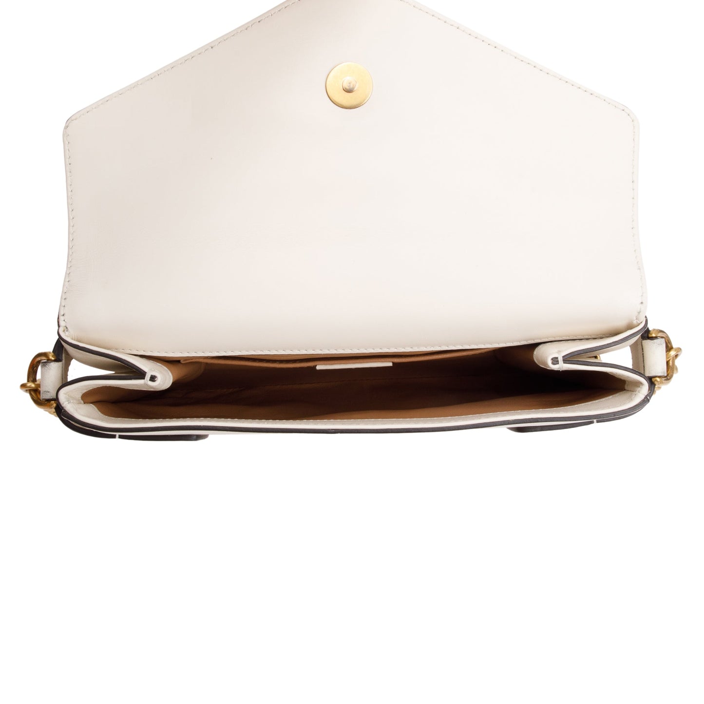 Gucci White Nappa Pearl Studded Mini Queen Margaret Broadway Shoulder Bag
