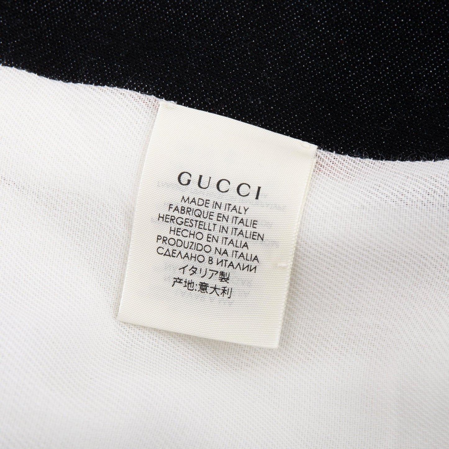 Gucci White Rainbow Striped Scarf